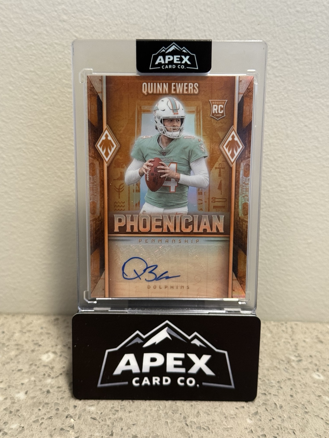 Quinn Ewers Phoenician Penmanship rookie autograph